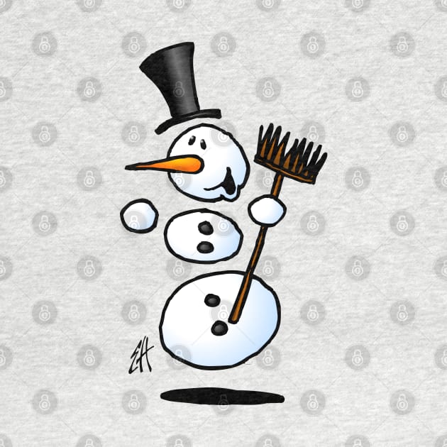 Dancing snowman by Cardvibes